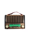 KTF-1428 Solar Enerjiyle Şarj Olabilen Bluetooth Nostalji Hoparlör – Taşınabilir, Güçlü Ses, MP3 Okuyucu