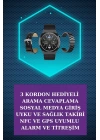 Kulak İçi Kablosuz Bluetooth Kulaklık ve NFC ve GPS Özellikli Akıllı Saat Alarm ve Titreşim