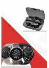 Kulak İçi Kablosuz Bluetooth Kulaklık ve NFC ve GPS Özellikli Akıllı Saat Alarm ve Titreşim