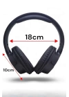 Kulak Üstü Bluetooth Kulaklık Ayarlanabiilir Uzun Pil Ömrü Kablosuz 5.0 Bluetooth