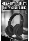 Kulak Üstü Kablosuz Bluetooth Kulaklık Gürültü Önleyici Ayarlanabilir