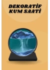 Kum Saati Yuvarlak Şık Kum Tablosu Dekoratif Kum Sulu Kum Saati