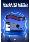 Kumandalı App Kontrollü LED Ekran 16X192 Led Matrix Araç Camı Yazısı