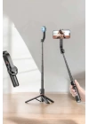 Kumandalı Tripod Telefon Tutucu Selfie Çubuğu 360 Derece Dönebilen