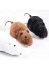 Kurmalı Kedi Eğitim Oyuncağı Tüylü Peluş Fare Yakalama İnteraktif Sevimli Eğlenceli Oyuncak
