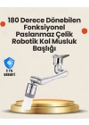 Lavabo ve Mutfaklar İçin 1080 Derece Döner Musluk Başlığı – Pirinç Gövdeli