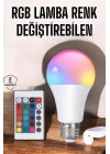 Led Ampul Enerji Dostu RGB Işıklı 100W Led Işık