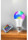 Led Ampul Enerji Dostu RGB Işıklı 100W Led Işık