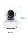 LED Aydınlatmalı 5 Antenli Motorlu 1080P Wifi Kamera Sensörlü