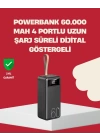 LED Ekranlı Çok Fonksiyonlu Taşınabilir Şarj Ünitesi Powerbank