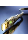 Led Işık Uçlu Sağlam İp Kablolu USB to Lightning Hızlı Şarj Kablosu
