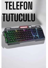 Led Işıklı Oyuncu Klavye Usb Girişli RGB Işıklı Q Klavye Mouse Hediyeli