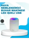 LED Işıklı Sessiz Masaüstü Nemlendirici – 3 Buhar Modu