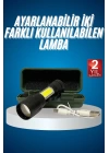 Led Lamba El Feneri Küçük Taşınabilir USB Şarjlı Acil Durum Lambası
