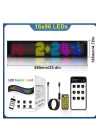 Led Matrix Bluetooth Bağlantılı Araç Camına Uygun Pixsel Görünümlü 16X96