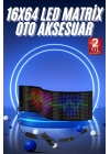 LED Matrix Panel RGB Ekran Kumandalı 16X64 Araç Camına Uygun