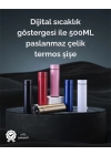 LED Sıcaklık Ölçerli 500ml Yalıtımlı Termos Şişe