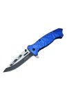 M30b Tırtıklı Kamp Çakı 21 Cm - Plastik Sap, Otomatik, Kemerlikli