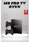 M8 PRO Mini 2.4G 10K ultra HD 64 GB TV BOX Android TV GAME BOX  2 Adet Oyun Konsolu