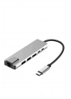 Macbook Pro/air Uyumlu USB Type-C 8 In 1 Hub Dönüştürücü Çevirici Çoklayıcı USB Hdmı Micro Sd 8 Girişli