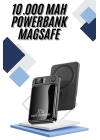 Magsafe Powerbank 10.000 mAh 22.5 Watt Hızlı Şarj Göstergeli Kablosuz Taşınabilir Şarj