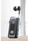 Makaralı Bluetooth Kulaklık Kulak İçi Dijital Göstergeli Yüksek Ses Kaliteli