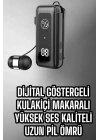 Makaralı Bluetooth Kulaklık Kulak İçi Dijital Göstergeli Yüksek Ses Kaliteli