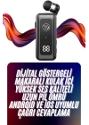 Makaralı Bluetooth Kulaklık Telefon Uyumlu Makaralı TF Kart Girişli Güç Göstergeli