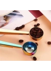 Mandallı Kahve Ölçü Kaşığı Renkli Çok Fonksiyonlu Paslanmaz Çelik Kaşık