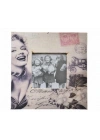 Marilyn Monroe Tasarım Ahşap Resim Fotoğraf Çerçevesi