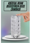 Masa ve Gece Lambası Şık ve Dayanıklı Sensörlü Şarjlı Kristal Lamba