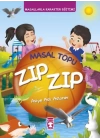 Masal Topu Zıp Zıp - Masallarla Karakter Eğitimi (Fleksi Cilt)