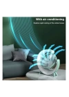Masaüstü Vantilatör Usb Şarjlı Rgb Led Işıklı 3 Kademeli 180° Ayarlanabilir Soğutucu Fan Pembe