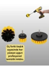 Matkap Uyumlu Temizlik Fırçası Seti 3’lü Çok Amaçlı