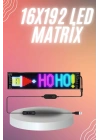 Matrix Led 16x192 Cama Yapışan Telefon Kontrollü Panel Dijital Ekran Kumandalı