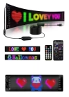 Matrix Led 16x192 Cama Yapışan Telefon Kontrollü Panel Dijital Ekran Kumandalı
