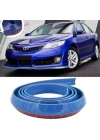 Mavi 2,5 Metre Araba Oto Ön Tampon Koruyucu Kauçuk Pratik Tampon Şerit Bant Döşeme Kiti