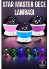 Mavi ve Mor Işıklı Star Master Projeksiyon Lambası