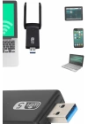 Mbps Wifi Alıcı Kablosuz Wifi Adaptörü Çift Band Çift Antenli
