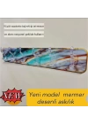 Mermer Desenli Yapışkanlı Askılık