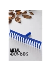 Metal Bahçe Tırmığı - Yaprak Toplama Tırmığı Dayanıklı Tırmık 16 DİŞ 40 CM