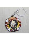 Metal Dönen Luffy Anahtarlık