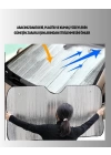 Metalize Reflektör Yüzeyli UV Koruyucu Araç Güneşliği – Serin ve Güvenli Sürüşler İçin