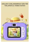 Mini 1080p Hd Çocuk Kamera Dijital Fotoğraf Makinesi 2.0 Inç Ekran 5 Adet Oyun Mor