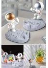 Mini Astronot Model Telefon ve Tablet Tutucu Standı