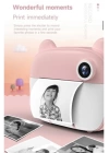 Mini Dijital Fotoğraf Çıkaran Video Kaydedici Taşınabilir Anında Baskı Çıkaran Çocuk Kamerası 3 Adet Rulo Hediye