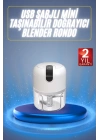 Mini El Rondosu Şarjlı Doğrayıcı Taşınabilir Rondo Blender 250 ML