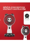 Mini Fan Hayvan Figürlü – Şarj Edilebilir Taşınabilir El Vantilatörü