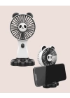 Mini Fan Hayvan Figürlü – Şarj Edilebilir Taşınabilir El Vantilatörü
