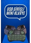 Mini Klavye Gaming Pc Playstation Ledli Mouse Rgb Mouse Bluetooth Usb